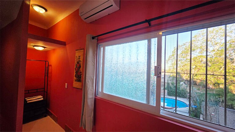 Efrain upstairs closet garden view la joya escondita vacation rental mexico