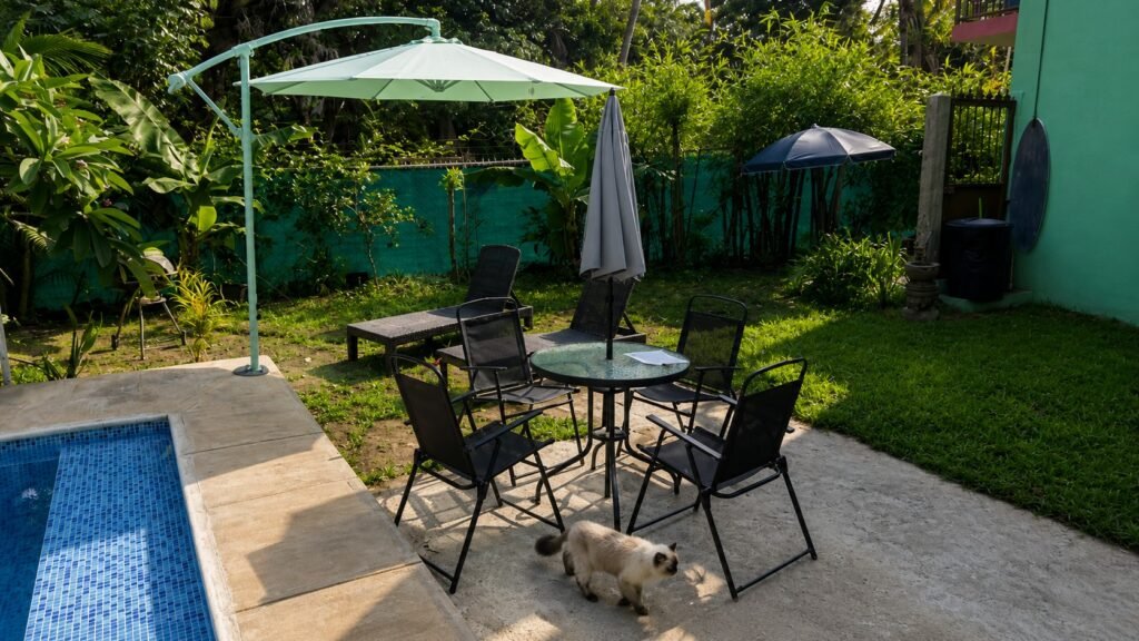 garden in ground heated pool la joya escondita vacation rental jungle higuera blanca nayarit sayulita punta mita air bnb