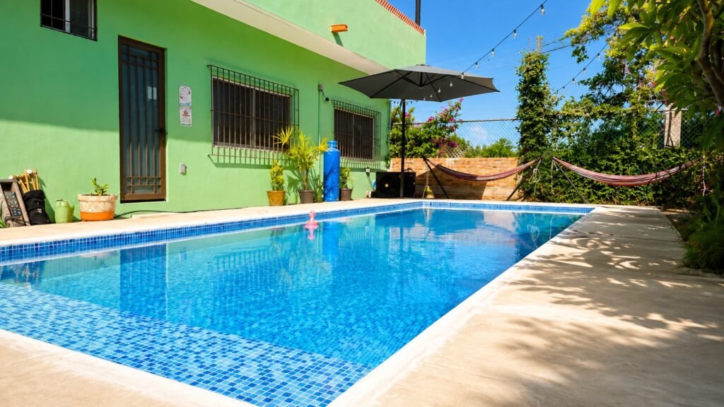 garden in ground heated pool la joya escondita vacation rental jungle higuera blanca nayarit sayulita punta mita air bnb