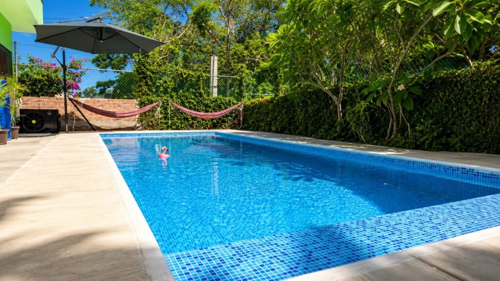 garden in ground heated pool la joya escondita vacation rental jungle higuera blanca nayarit sayulita punta mita air bnb